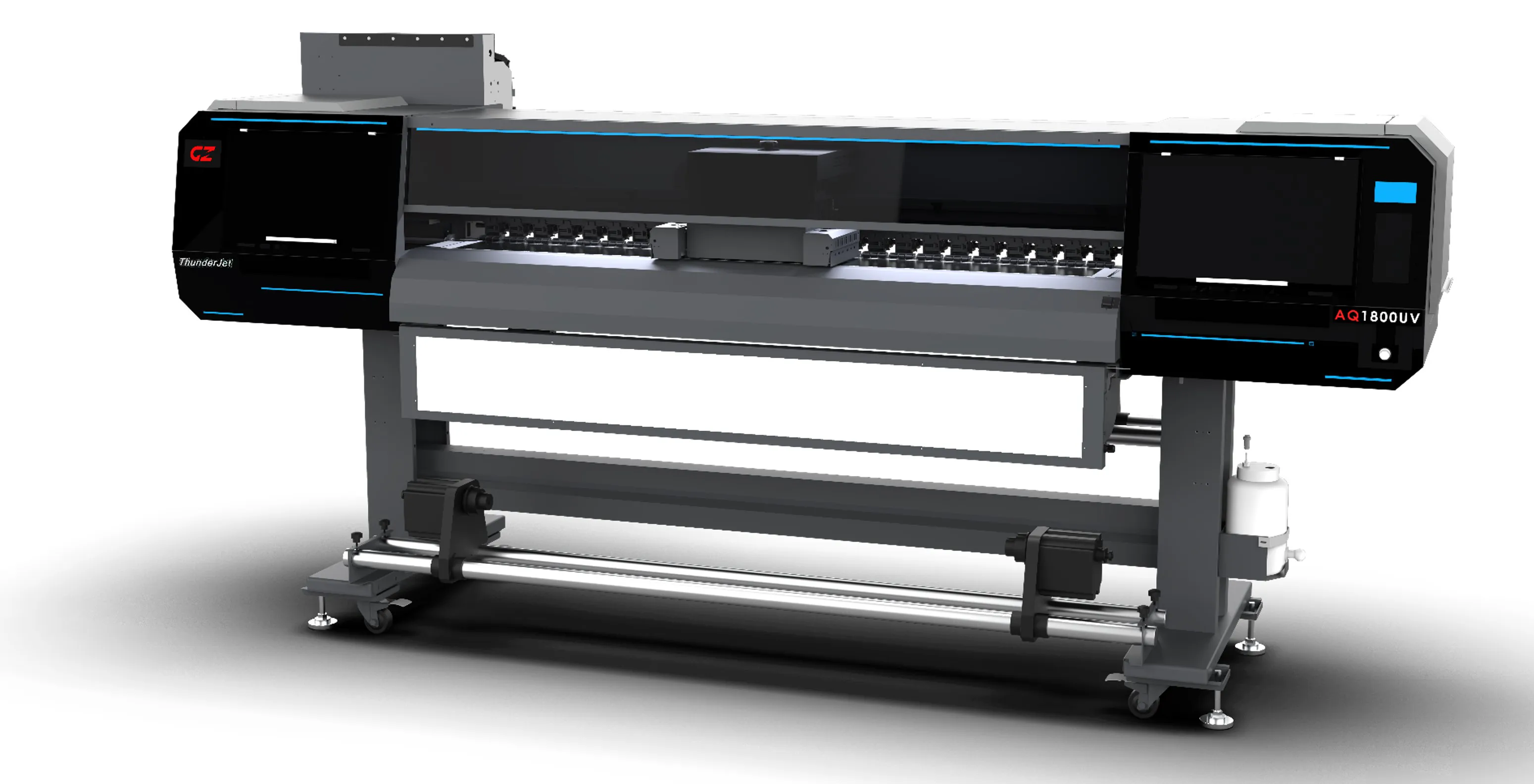 Roll-to-Roll UV LED 1.8m Wide Format Inkjet Printer ThunderJet AQ1800UV
